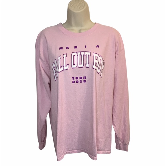 Gildan Tops - Fall Out Boy 2018 Mania Tour Long Sleeve Shirt L